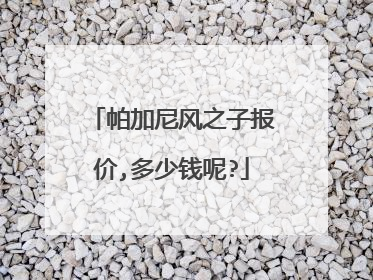 帕加尼风之子报价,多少钱呢?