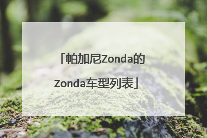 帕加尼Zonda的Zonda车型列表