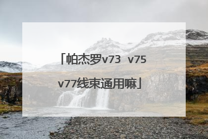 帕杰罗v73 v75 v77线束通用嘛