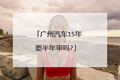 广州汽车15年要半年审吗?