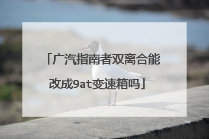 广汽指南者双离合能改成9at变速箱吗