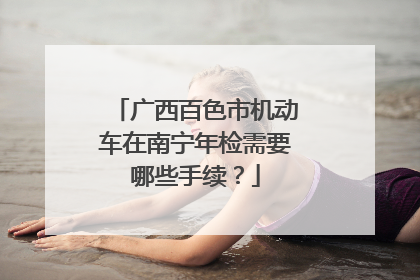 广西百色市机动车在南宁年检需要哪些手续？