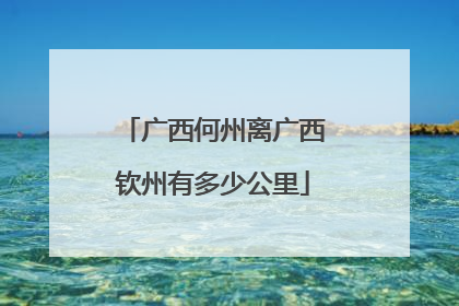 广西何州离广西钦州有多少公里