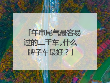 年审尾气最容易过的二手车,什么牌子车最好？