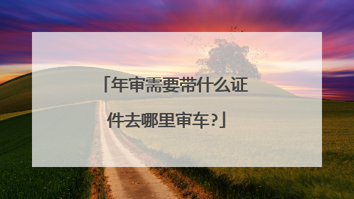 年审需要带什么证件去哪里审车?