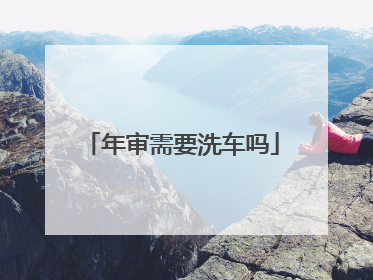 年审需要洗车吗
