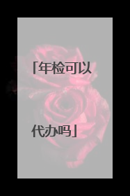 年检可以代办吗