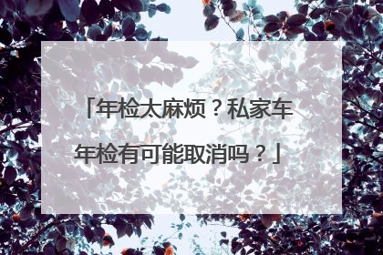 年检太麻烦？私家车年检有可能取消吗？