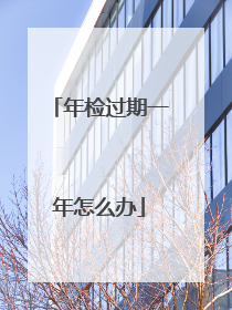 年检过期一年怎么办