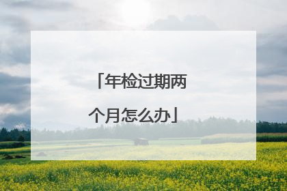 年检过期两个月怎么办