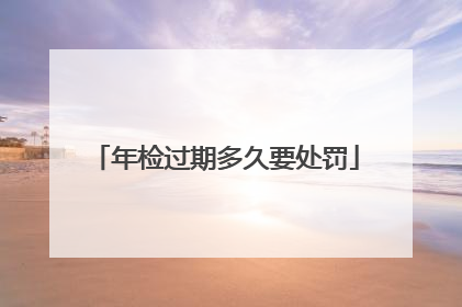 年检过期多久要处罚