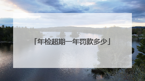 年检超期一年罚款多少