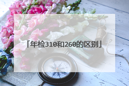 年检310和260的区别