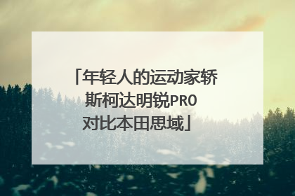 年轻人的运动家轿 斯柯达明锐PRO对比本田思域