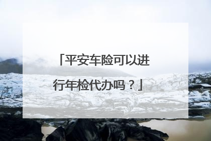 平安车险可以进行年检代办吗？