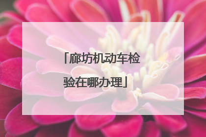 廊坊机动车检验在哪办理