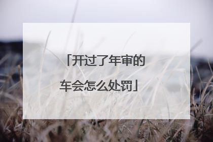 开过了年审的车会怎么处罚