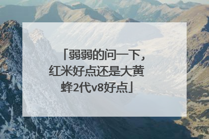 弱弱的问一下,红米好点还是大黄蜂2代v8好点