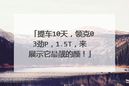 提车10天，领克03劲P，1.5T，来展示它最靓的颜！