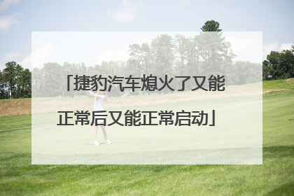 捷豹汽车熄火了又能正常后又能正常启动