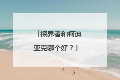 探界者和柯迪亚克哪个好？
