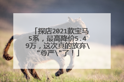探店2021款宝马5系，最高降价5.49万，这次真的放弃\