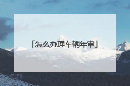 怎么办理车辆年审