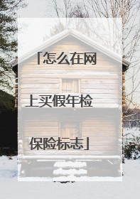 怎么在网上买假年检保险标志