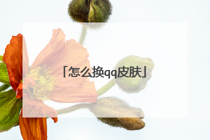 怎么换qq皮肤