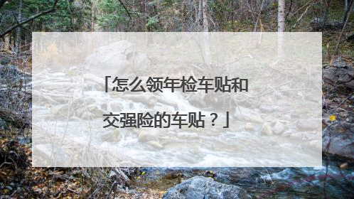怎么领年检车贴和交强险的车贴？
