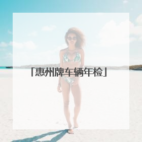 惠州牌车辆年检