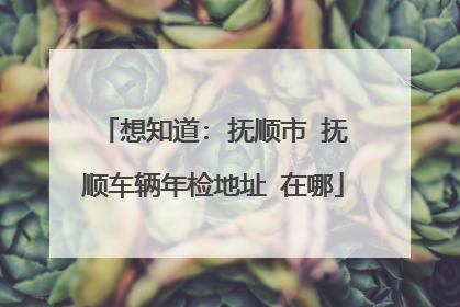 想知道: 抚顺市 抚顺车辆年检地址 在哪