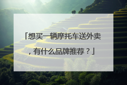 想买一辆摩托车送外卖，有什么品牌推荐？