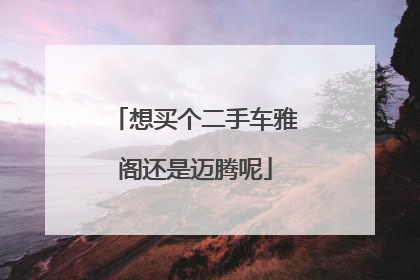 想买个二手车雅阁还是迈腾呢