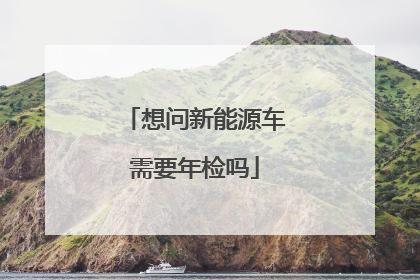 想问新能源车需要年检吗