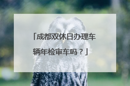 成都双休日办理车辆年检审车吗？