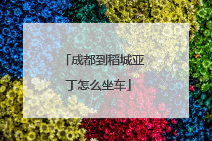 成都到稻城亚丁怎么坐车