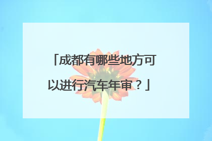成都有哪些地方可以进行汽车年审？