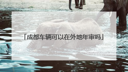 成都车辆可以在外地年审吗