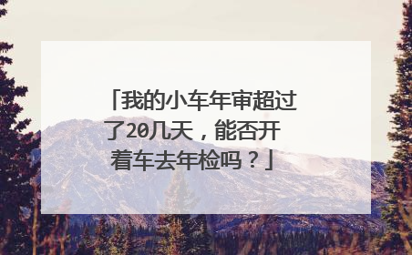 我的小车年审超过了20几天，能否开着车去年检吗？