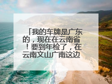 我的车牌是广东的，现在在云南省！要到年检了，在云南文山广南这边能检吗？