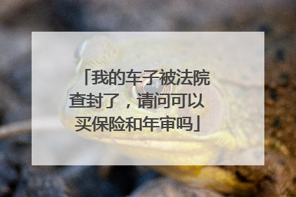 我的车子被法院查封了，请问可以买保险和年审吗