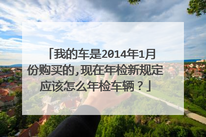 我的车是2014年1月份购买的,现在年检新规定应该怎么年检车辆？