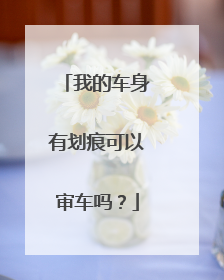 我的车身有划痕可以审车吗？