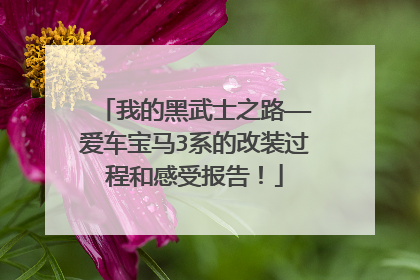 我的黑武士之路——爱车宝马3系的改装过程和感受报告！