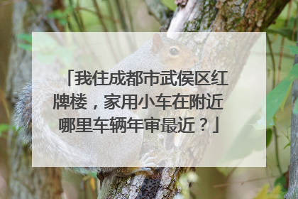 我住成都市武侯区红牌楼，家用小车在附近哪里车辆年审最近？