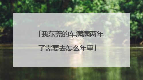 我东莞的车满满两年了需要去怎么年审