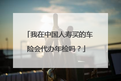 我在中国人寿买的车险会代办年检吗？