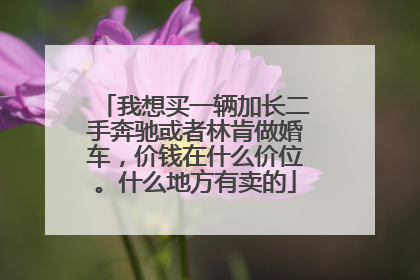 我想买一辆加长二手奔驰或者林肯做婚车，价钱在什么价位。什么地方有卖的