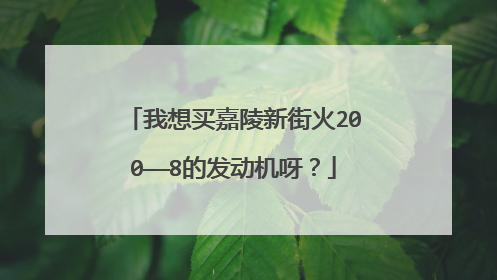 我想买嘉陵新街火200——8的发动机呀？